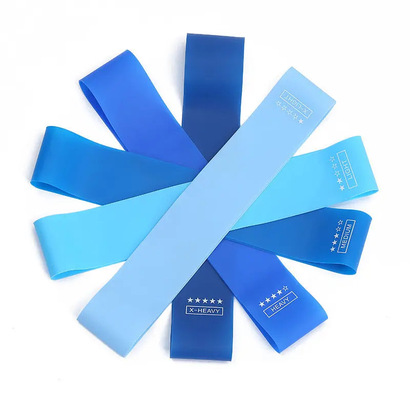 TPE Gradient Blue Yoga Squat Hip Resistance Band Mein Shop