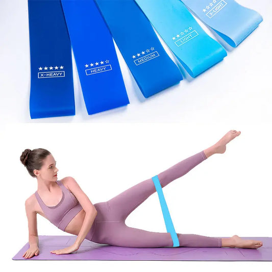 TPE Gradient Blue Yoga Squat Hip Resistance Band Mein Shop