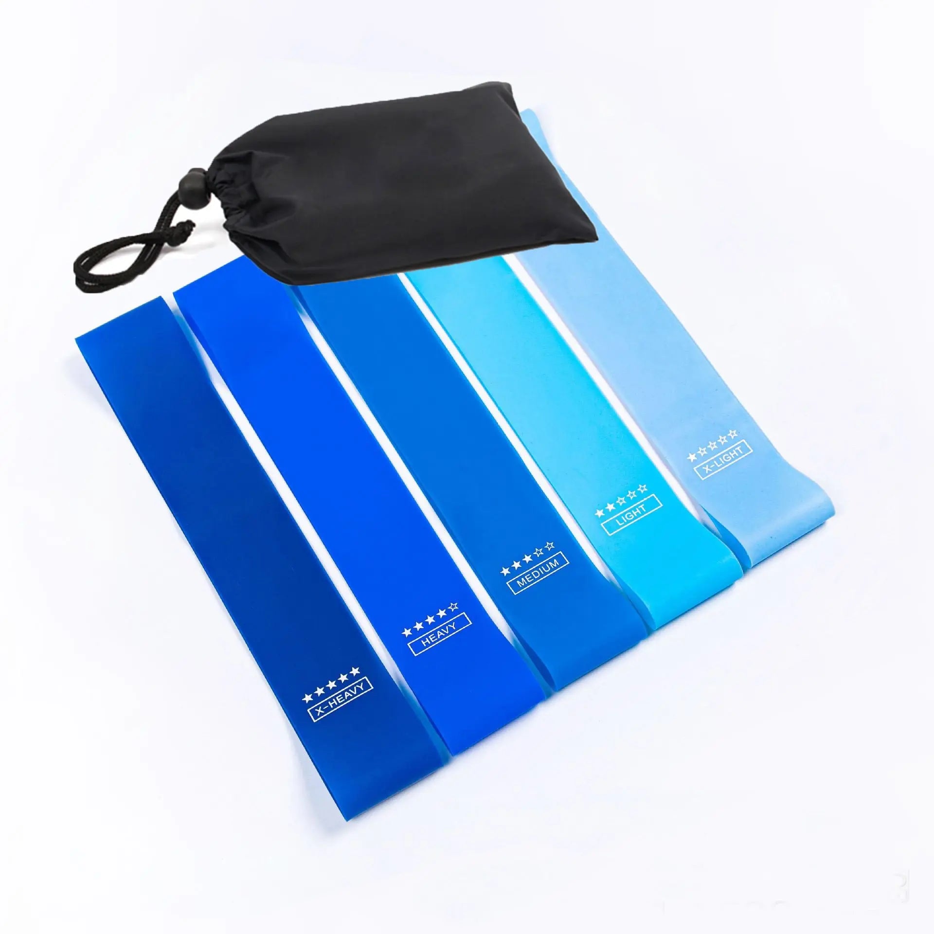 TPE Gradient Blue Yoga Squat Hip Resistance Band Mein Shop