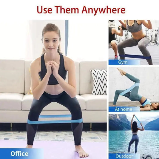 TPE Gradient Blue Yoga Squat Hip Resistance Band Mein Shop